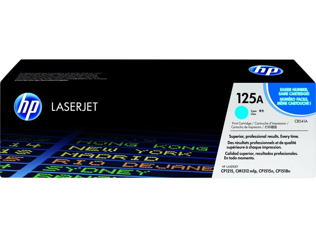 Cartucho de Tóner HP 125A Cian LaserJet Original CB541A