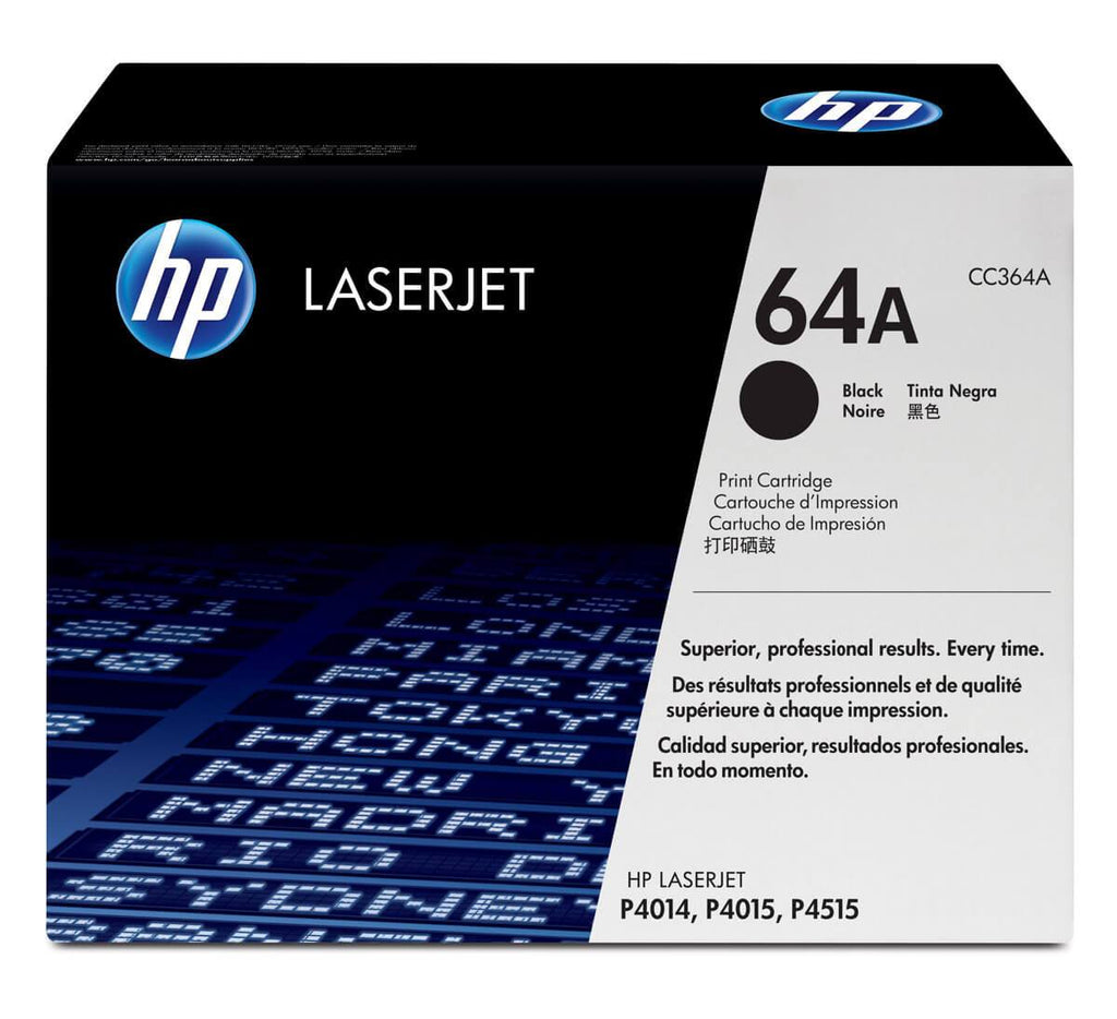 Cartucho de Tóner HP 64A Negro LaserJet Original CC364A