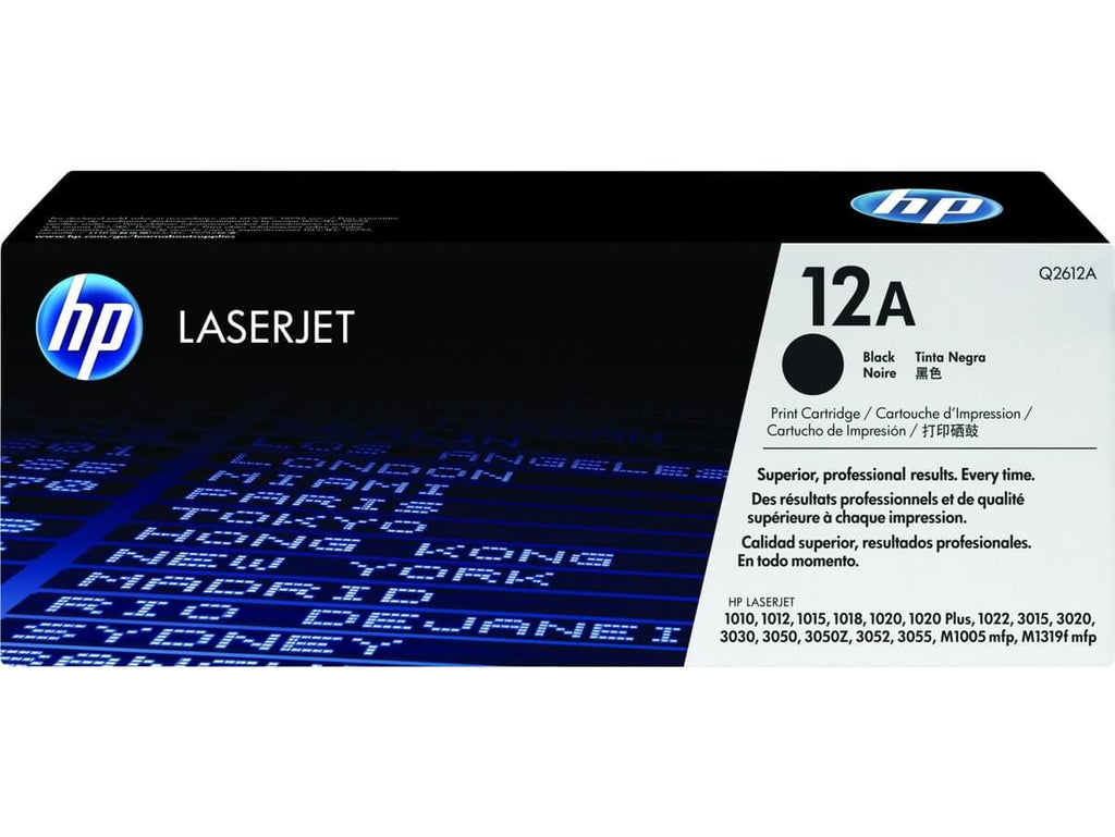 Cartucho de Tóner HP 12A Negro LaserJet Original Q2612A